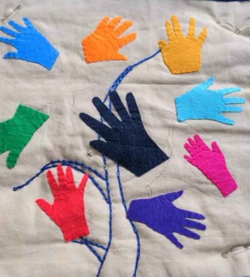 Quilting hands